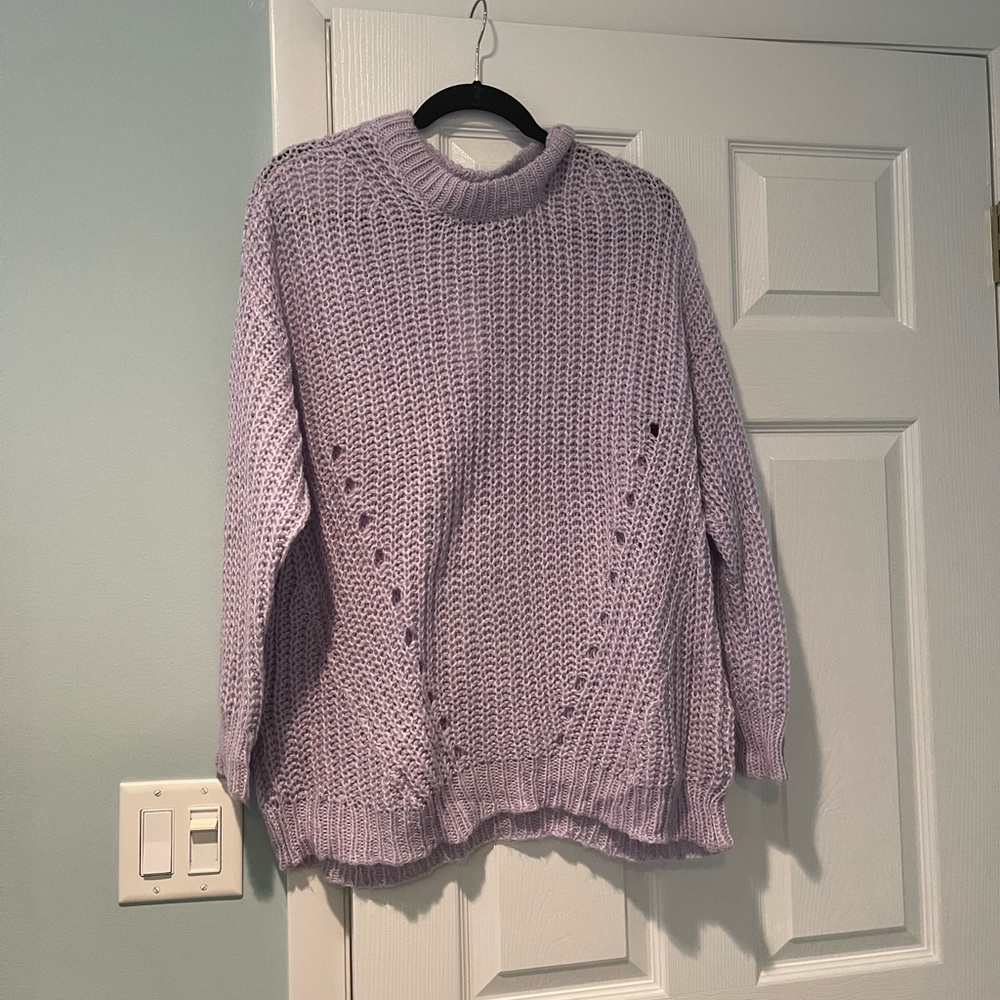 Purple knitted Sweater